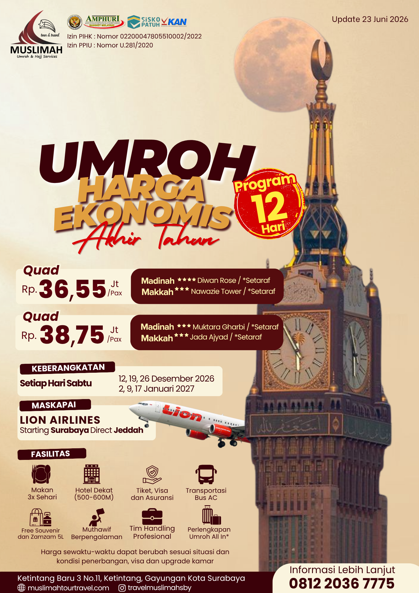 Umroh Harga Ekonomis Akhir Tahun